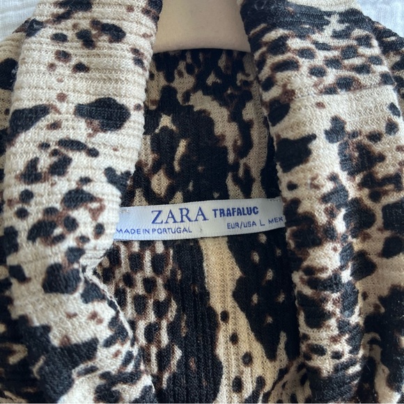 Zara Animal Print Midi Dress Size L Ref 5643324 - Picture 15 of 16